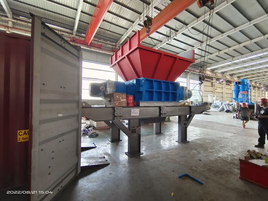 8000 kg Abfallkarton-Schredder Industriepapier-Schredder-Maschine
