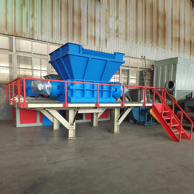 110kW Leistung Metall Stahlschrott und Eisen Schredder Maschine für zwei Wellen Schredding