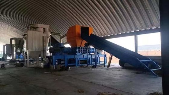 90KW Holz/Metall/Kautschuk/Kunststoff/Karton Schredder-Maschine mit Kammer Box Messer Klinge
