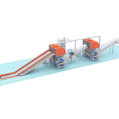 8000 kg langlebiger Stahlbauabfallschredder für Metalldrahtkabel im Energiebergbau