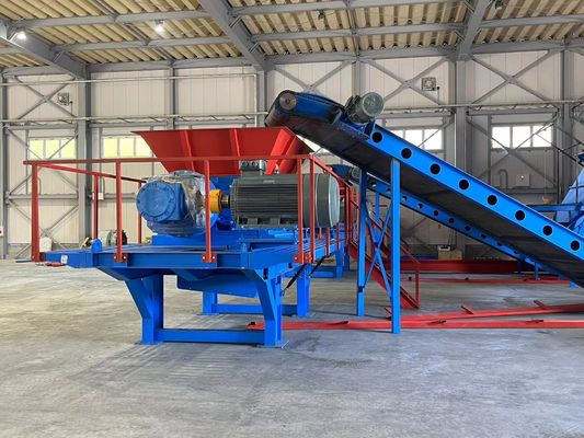 Kohlenstoffstahl-Doppelachs-Schredder für Haushaltsgeräte 8000 KG Gewicht