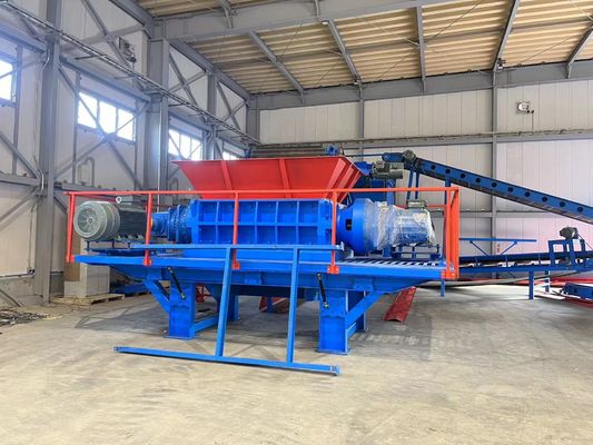 Kohlenstoffstahl-Doppelachs-Schredder für Haushaltsgeräte 8000 KG Gewicht