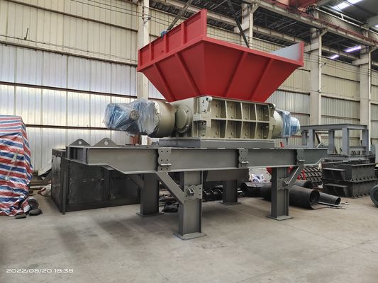 110 kW Hochdrehmoment-Schredder für industrielle Abfälle und Lösungen zum Recycling von hartem Kunststoff