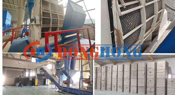 Hohe Produktivität 6000 kg Holzpulver für Futtermittel Metallschredder Bauabfallbrucher Autoreifen Doppelwellen-Schredder