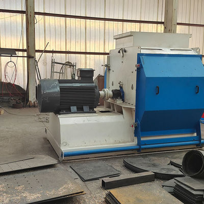 Hohe Produktivität 6000 kg Holzpulver für Futtermittel Metallschredder Bauabfallbrucher Autoreifen Doppelwellen-Schredder
