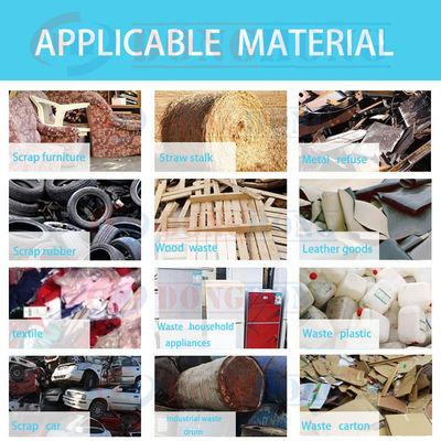 Aluminium-Recycling-Palm-Schredder Schalenbark-Kremmer Stumpf-Holz-Schredder Gewicht 8000 KG