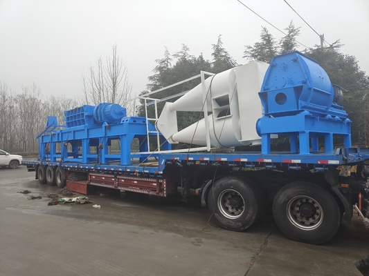 8000 kg schwerer Multifunktionsschredder für Schrottholz und Autoschalen