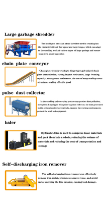 Multifunktionale Schwerlast-Industrielle automatische Reifenschredder für das Recycling von Schrottwagen